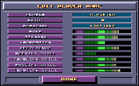 Goal!: Player statistics screen