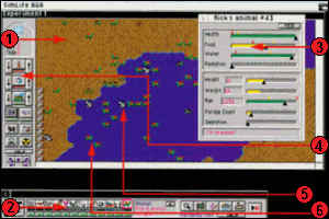 Sim Life AGA: Main screen explanation